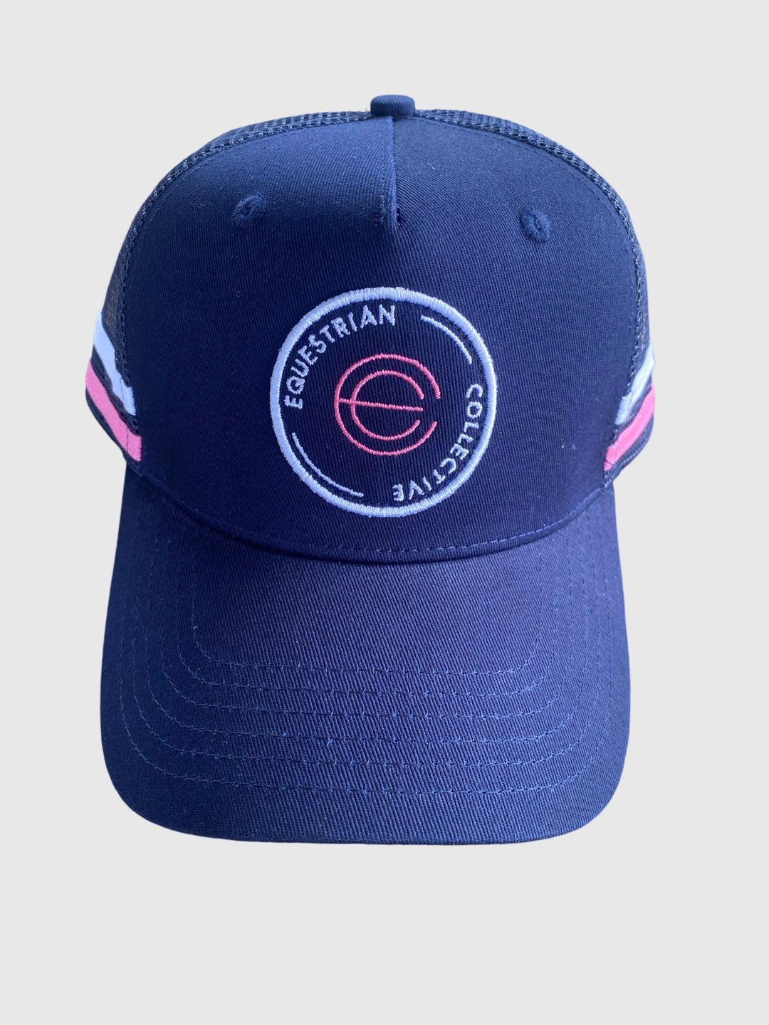 E-C Trucker Cap - Navy, White & Pink
