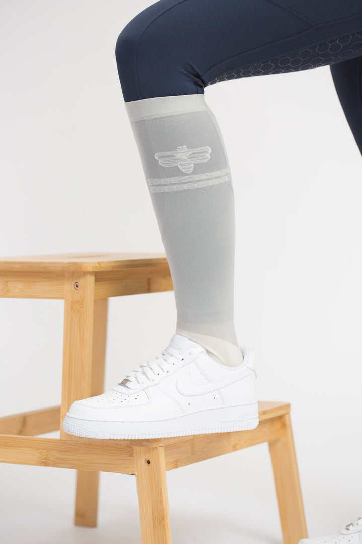 Ultra Thin Long Socks 2pk - Grey