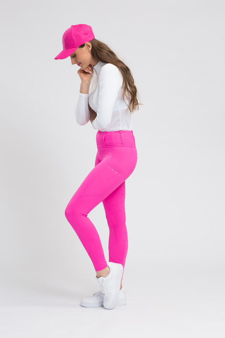 Honeycomb Technical Tights - Pink Fizz