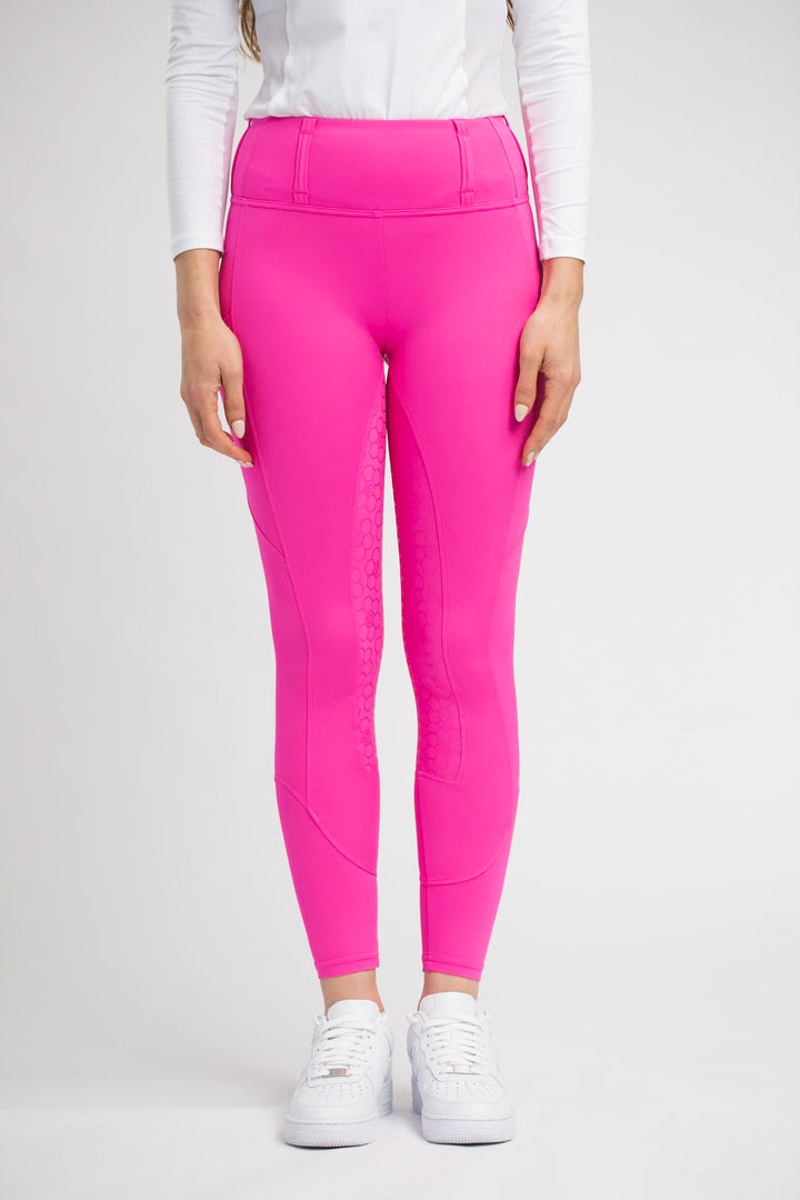 Honeycomb Technical Tights - Pink Fizz