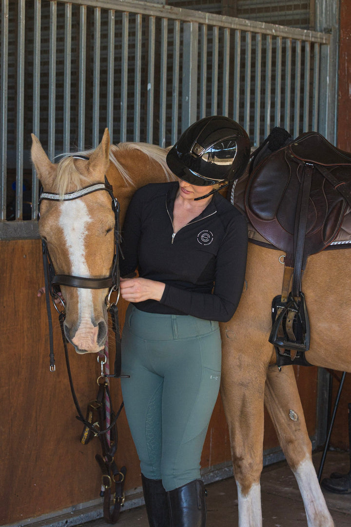 Honeycomb Technical Tights - Sage