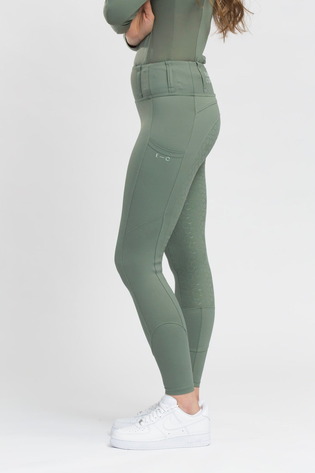 Honeycomb Technical Tights - Sage