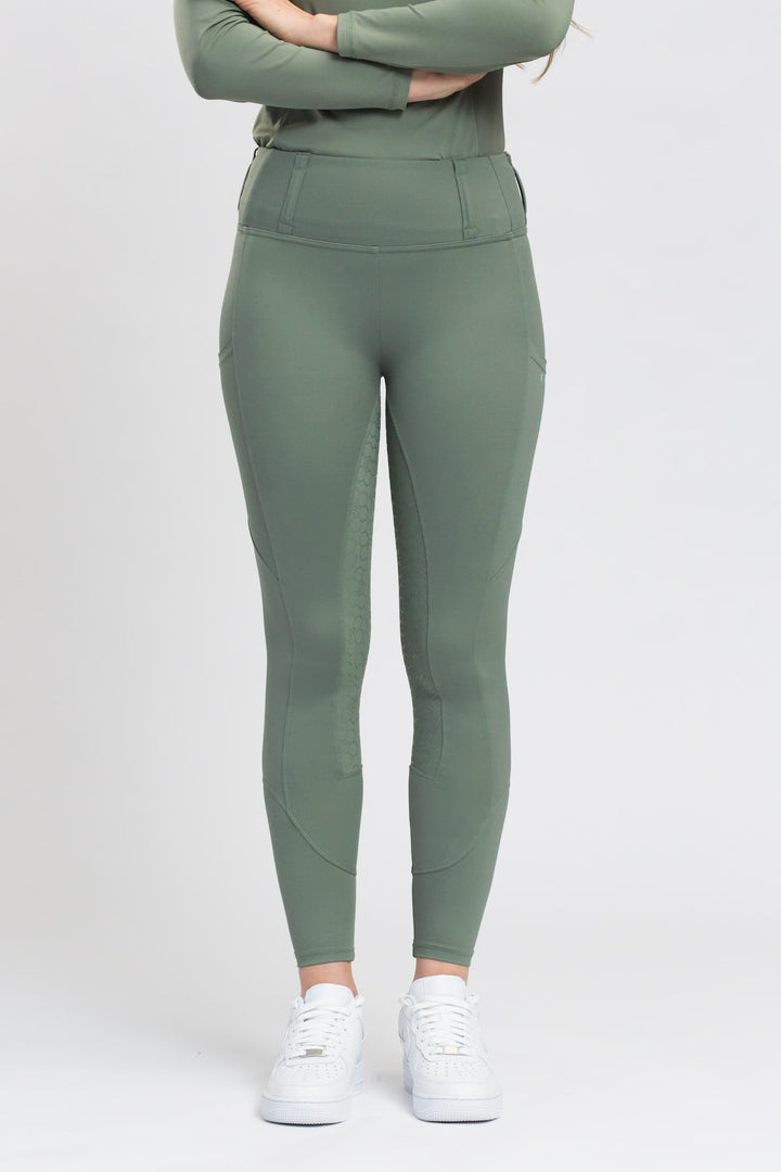 Honeycomb Technical Tights - Sage