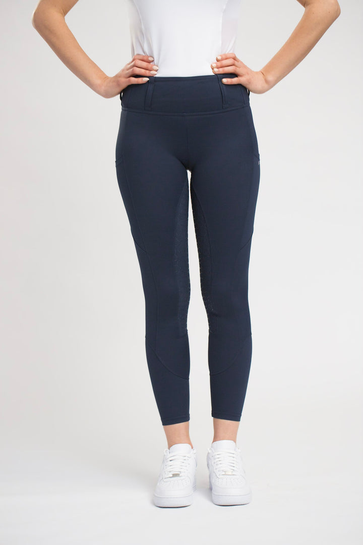 Honeycomb Technical Tights - Navy