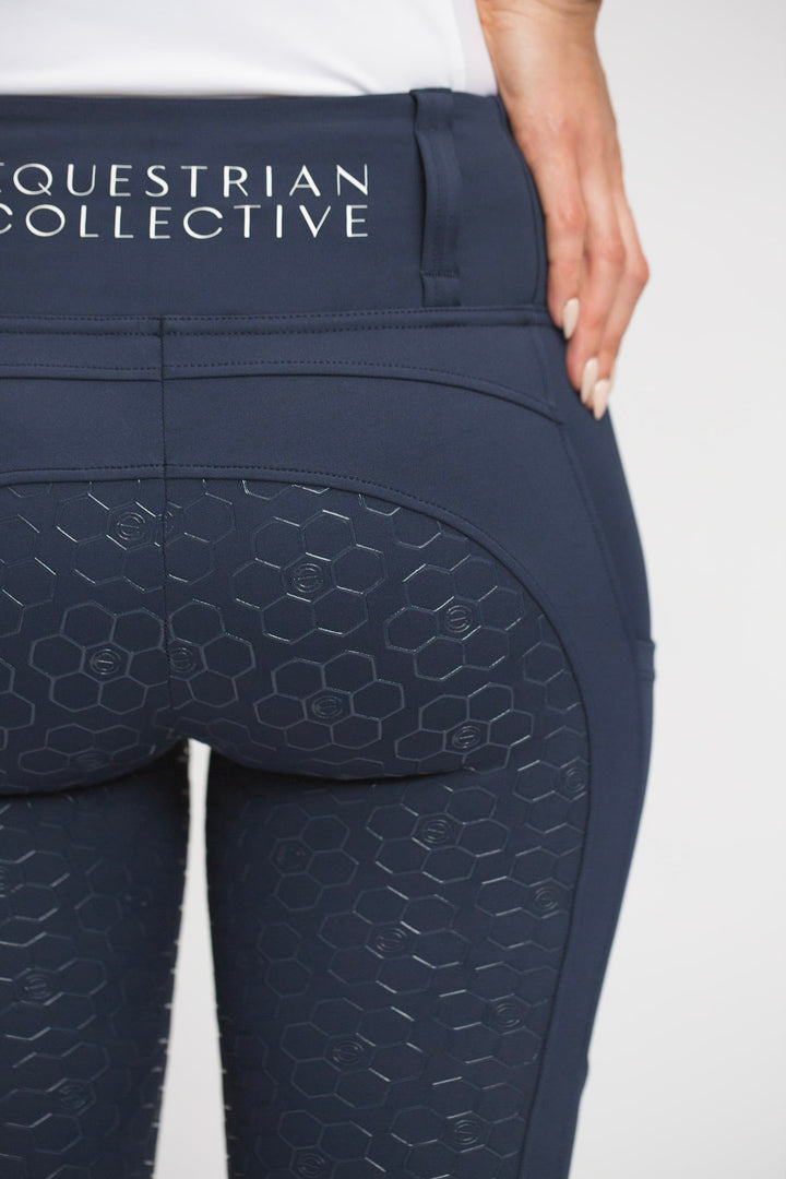 Honeycomb Technical Tights - Navy