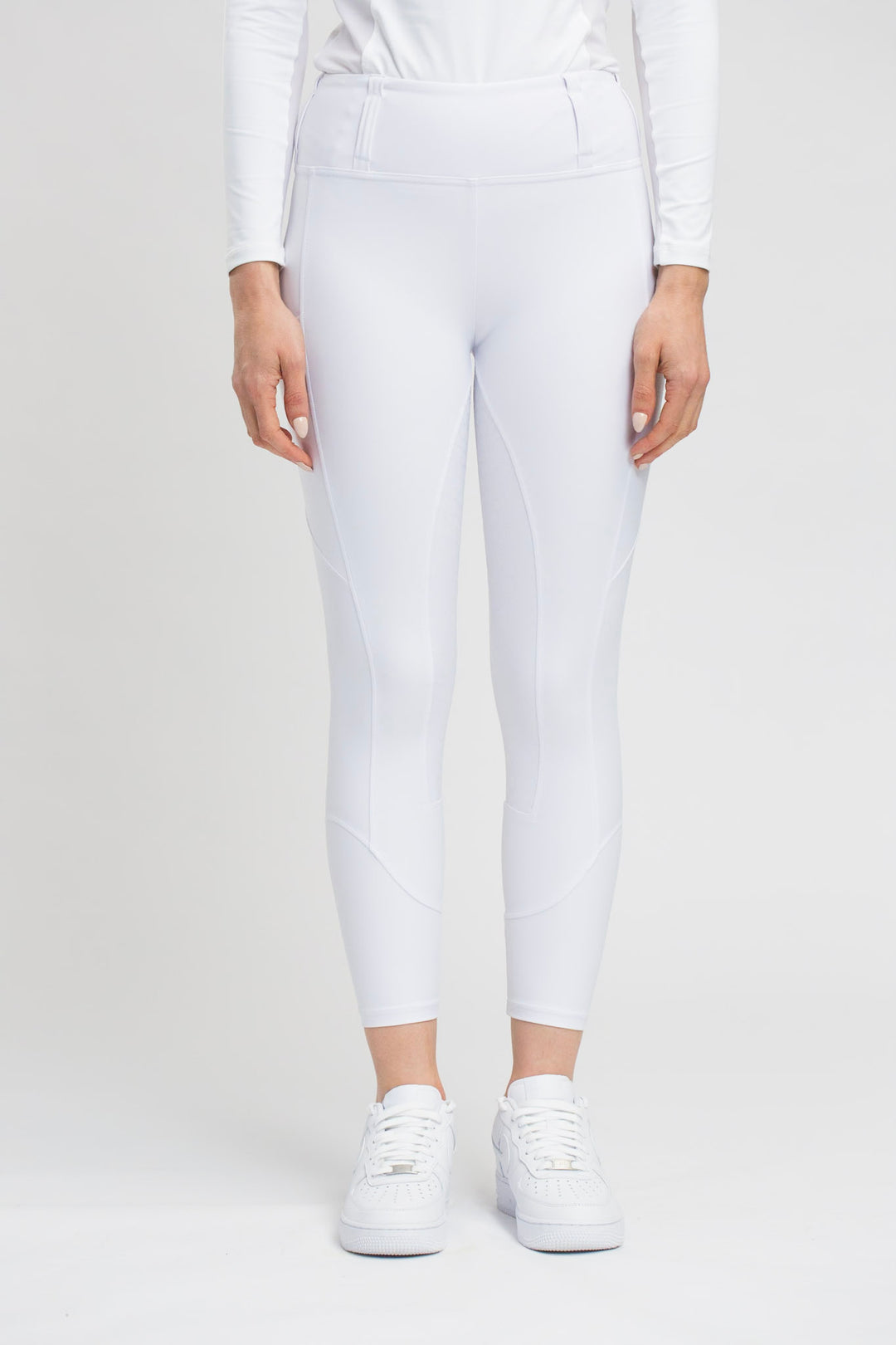 White Competition Honeycomb Technical Tights