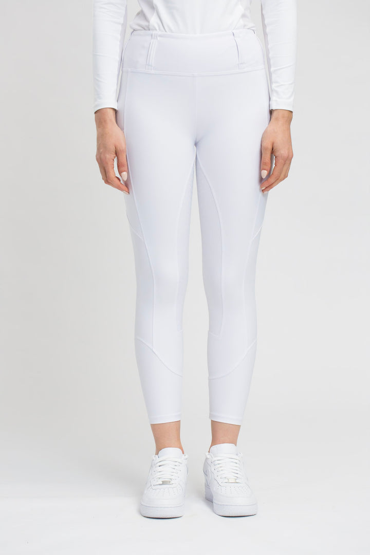 White Competition Honeycomb Technical Tights