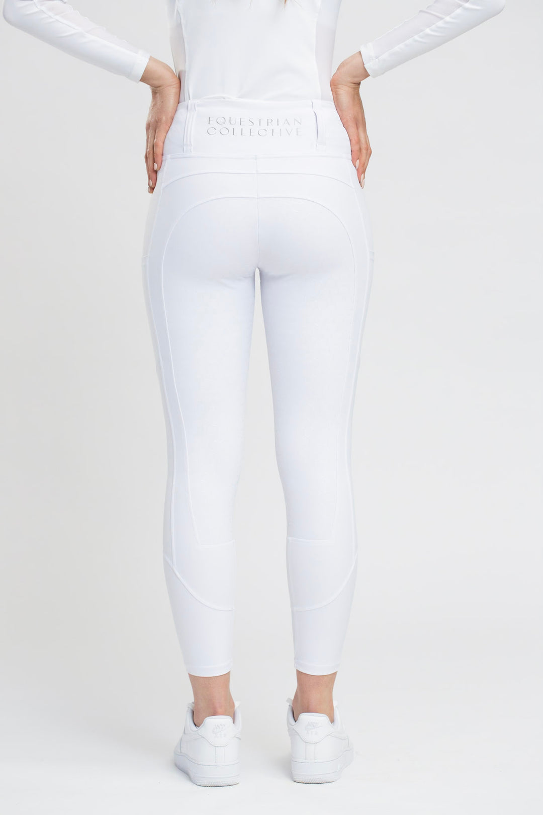 White Competition Honeycomb Technical Tights