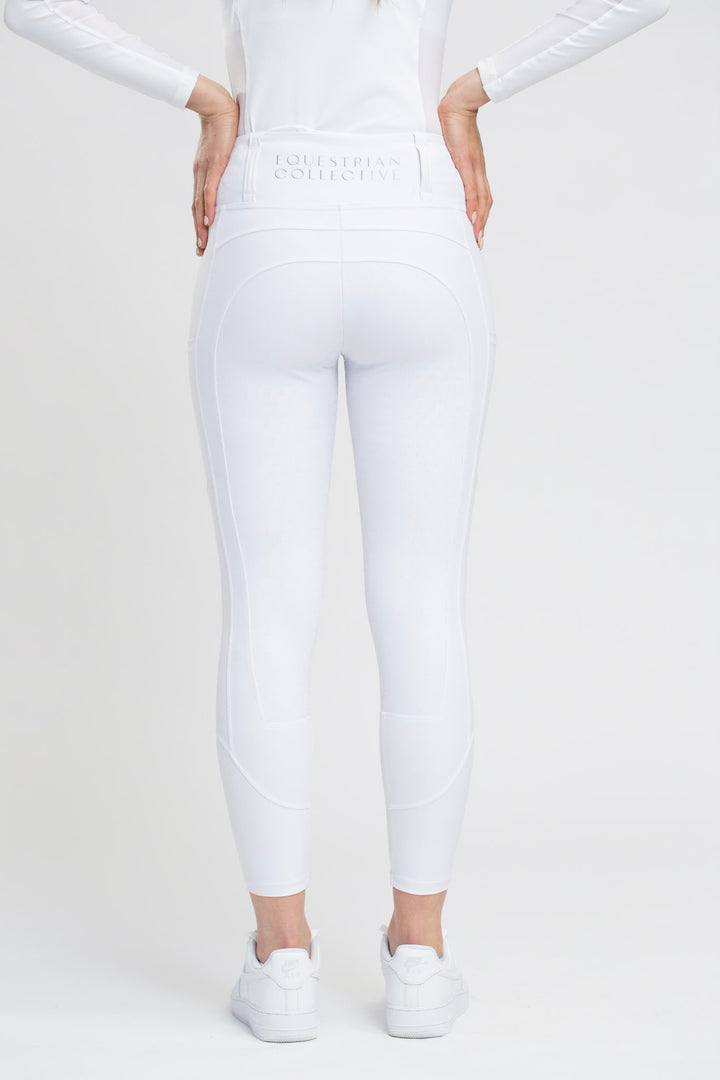 White Competition Honeycomb Technical Tights