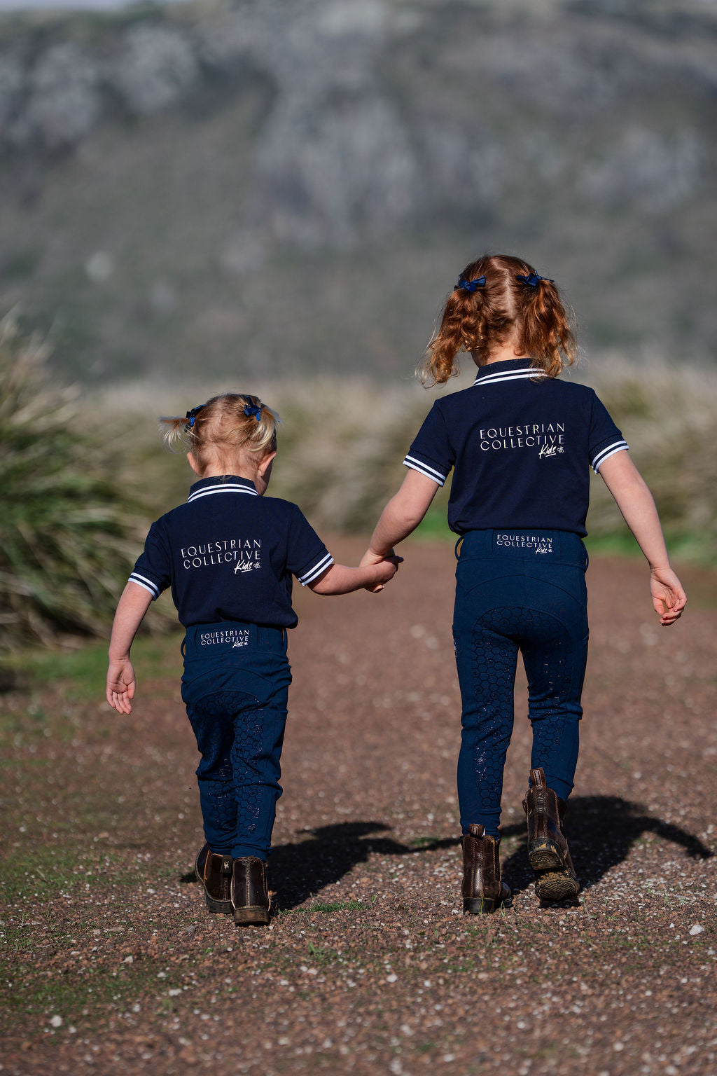 E-C Navy Kids Polo Top
