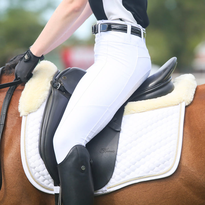 White Competition Honeycomb Technical Tights
