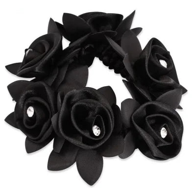 SD Designs Crystal Rose Scrunchie