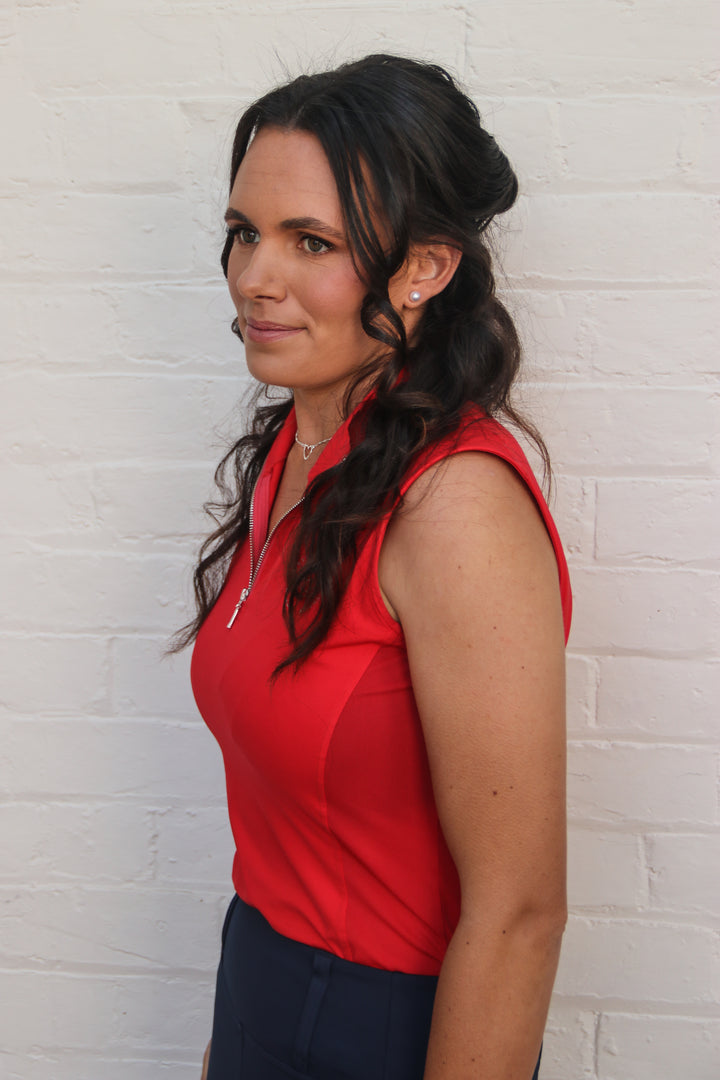 Mesh Base Layer - Rebel Red Sleeveless