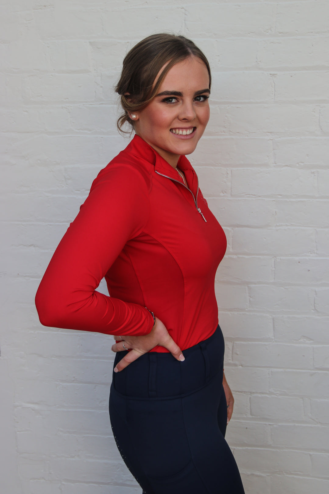Mesh Base Layer - Rebel Red Long Sleeve