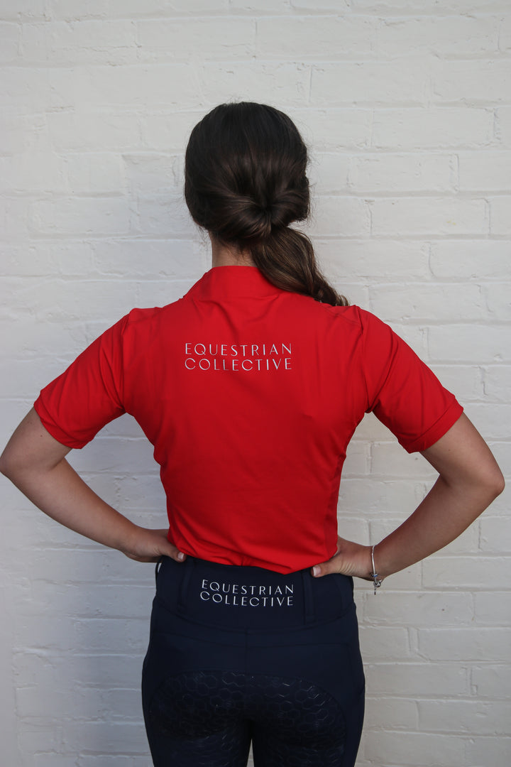 Mesh Base Layer - Rebel Red Short Sleeve