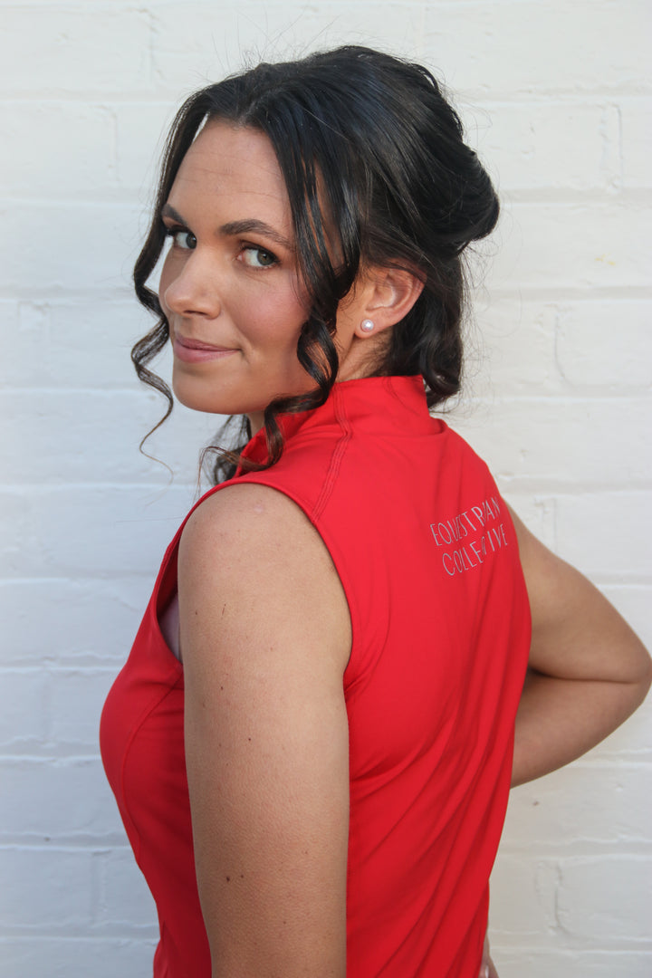 Mesh Base Layer - Rebel Red Sleeveless