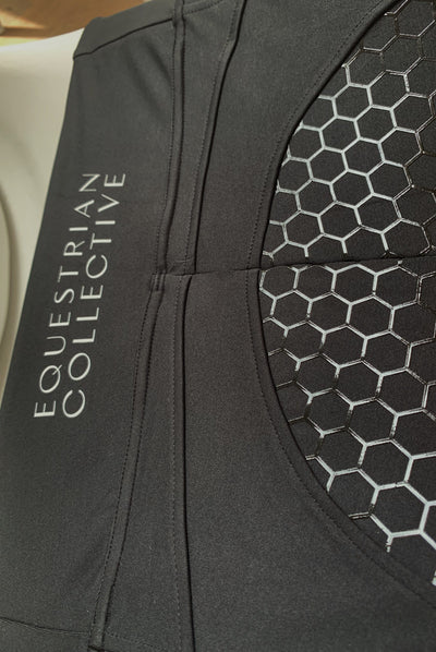 Honeycomb Technical Tights: Classic Black-Pants-Equestrian Collective
