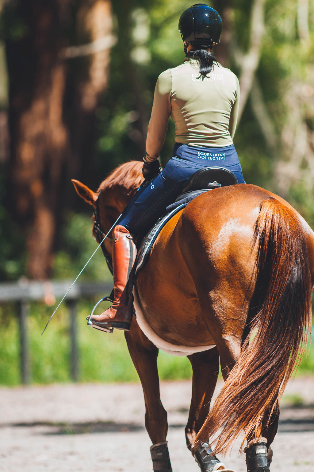 Honeycomb Technical Tights: Navy-Pants-Equestrian Collective