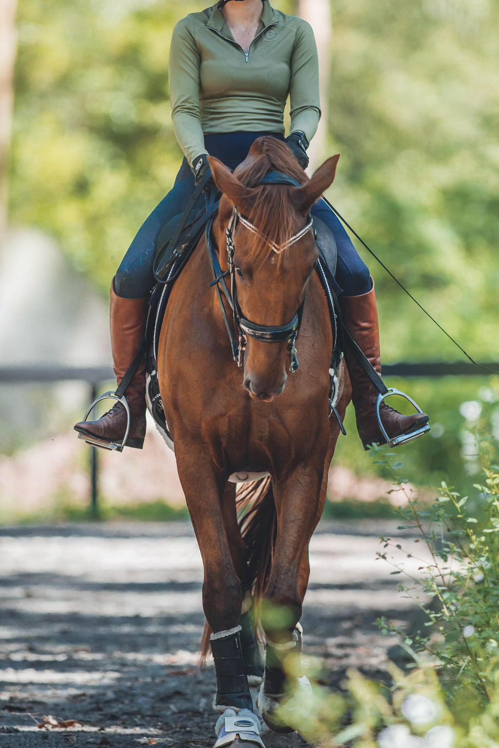 Honeycomb Technical Tights: Navy-Pants-Equestrian Collective