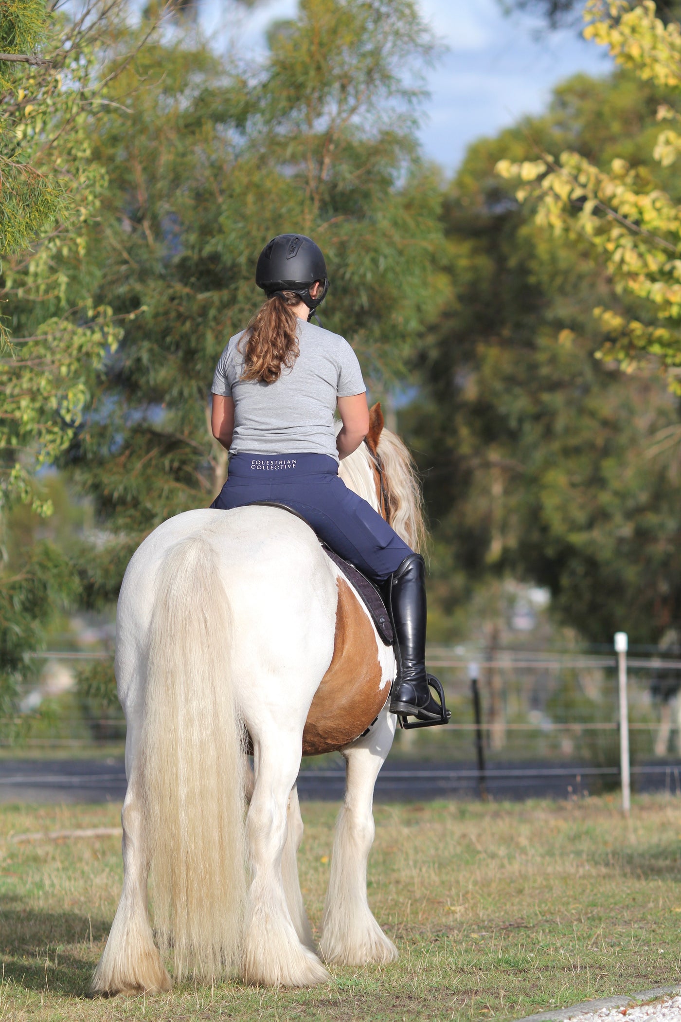 Honeycomb Technical Tights: Navy-Pants-Equestrian Collective